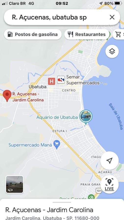 Casa Jardim Carolina Perto Posto Torrao, Supermecado Shibata E Semar Villa Ubatuba Ngoại thất bức ảnh